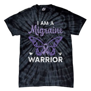 I Am A Migraine Warrior Headache Migraine Awareness Tie-Dye T-Shirt