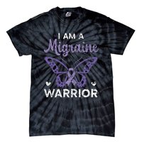 I Am A Migraine Warrior Headache Migraine Awareness Tie-Dye T-Shirt