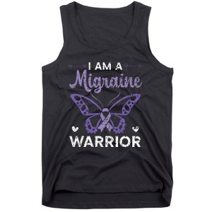 I Am A Migraine Warrior Headache Migraine Awareness Tank Top