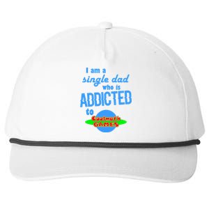 I Am A Single Dad Who Is Addicted To Cool Math Games Snapback Five-Panel Rope Hat