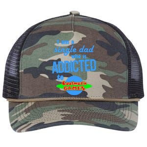 I Am A Single Dad Who Is Addicted To Cool Math Games Retro Rope Trucker Hat Cap