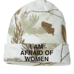 I Am Afraid Of Women Joke Kati Licensed 12" Camo Beanie