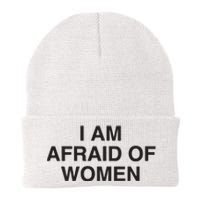 I Am Afraid Of Women Joke Knit Cap Winter Beanie