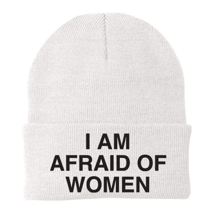 I Am Afraid Of Women Joke Knit Cap Winter Beanie