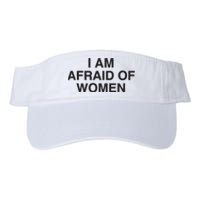 I Am Afraid Of Women Joke Valucap Bio-Washed Visor