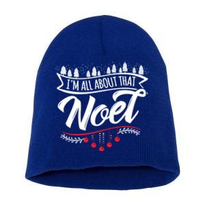 I Am All About That Noel Cute Xmas Gift Short Acrylic Beanie