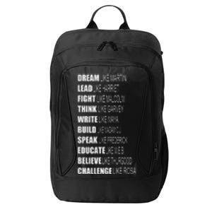 Inspirational African American Proud Black History Month City Backpack