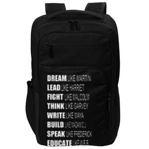 Inspirational African American Proud Black History Month Impact Tech Backpack