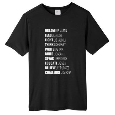 Inspirational African American Proud Black History Month Tall Fusion ChromaSoft Performance T-Shirt