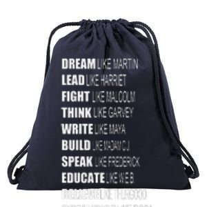 Inspirational African American Proud Black History Month Drawstring Bag