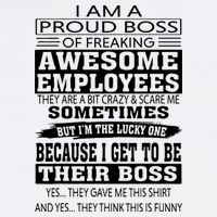 I Am A Proud Boss Of Freaking Awesome Employees Sustainable Bucket Hat
