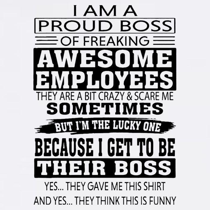 I Am A Proud Boss Of Freaking Awesome Employees Sustainable Bucket Hat