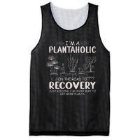 I Am A Plantaholic On The Road To Recovery Funny Plant Lover Mesh Reversible Basketball Jersey Tank