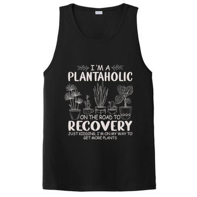 I Am A Plantaholic On The Road To Recovery Funny Plant Lover PosiCharge Competitor Tank