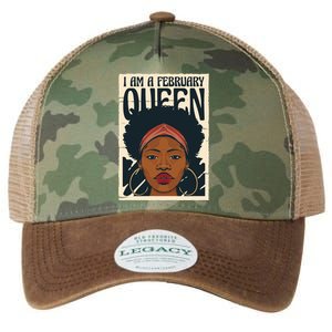 I Am A February Queen Gift For Her Legacy Tie Dye Trucker Hat