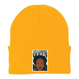 I Am A February Queen Gift For Her Knit Cap Winter Beanie