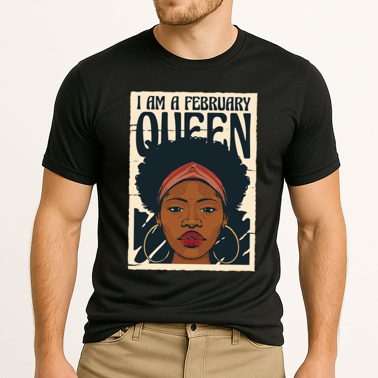 I Am A February Queen Gift For Her Cooling Performance Crew T-Shirt