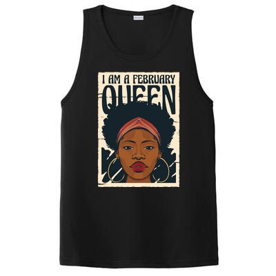 I Am A February Queen Gift For Her PosiCharge Competitor Tank