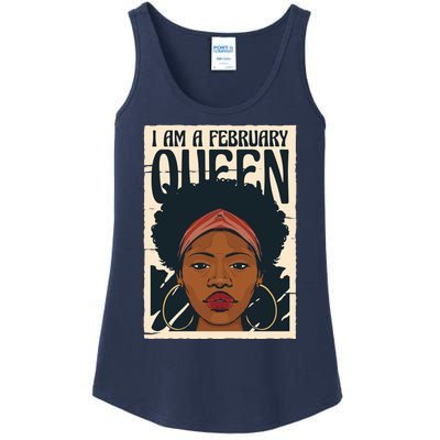 I Am A February Queen Gift For Her Ladies Essential Tank