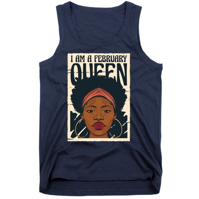 I Am A February Queen Gift For Her Tank Top