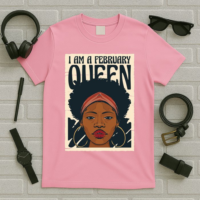 I Am A February Queen Gift For Her T-Shirt