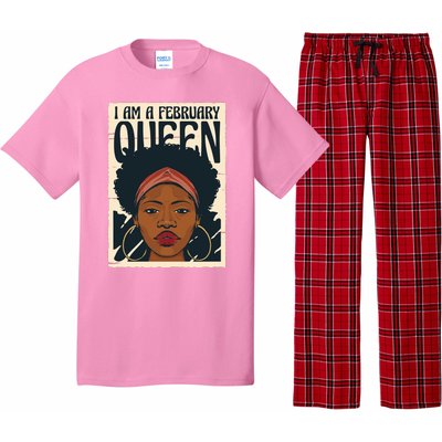 I Am A February Queen Gift For Her Pajama Set