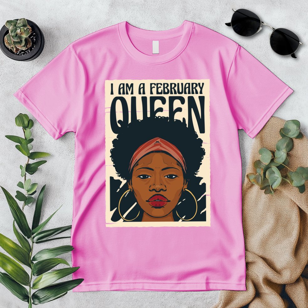 I Am A February Queen Gift For Her Premium T-Shirt