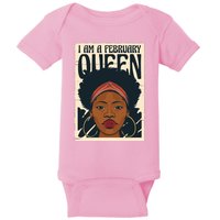 I Am A February Queen Gift For Her Baby Bodysuit