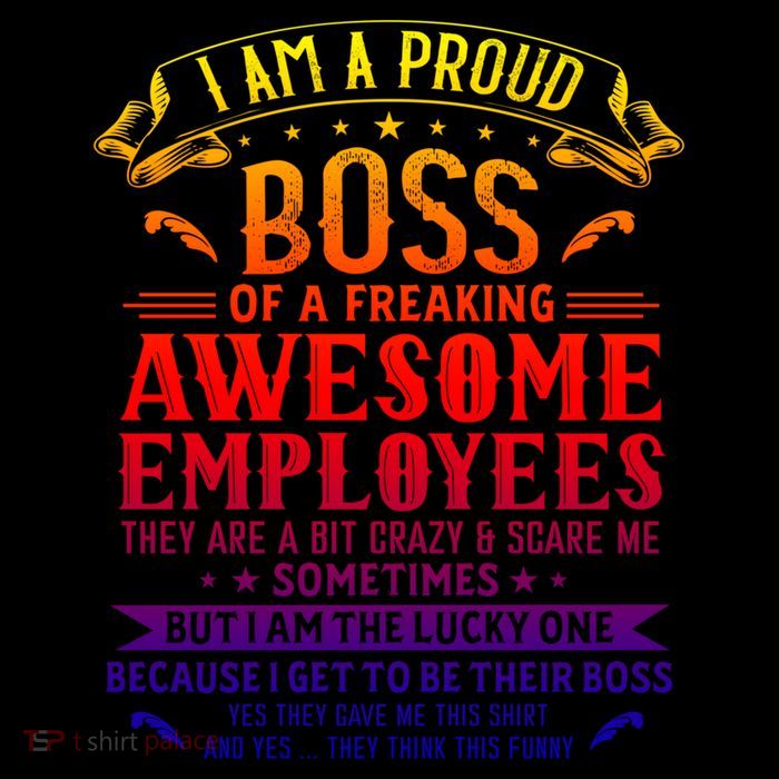I Am A Proud Boss Of Freaking Awesome Employees Funny Job Gift Sustainable Bucket Hat