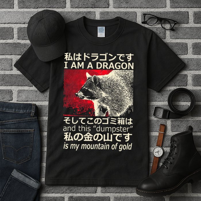 I Am A Dragon And This Dumpster Is My Mountain Tall T-Shirt