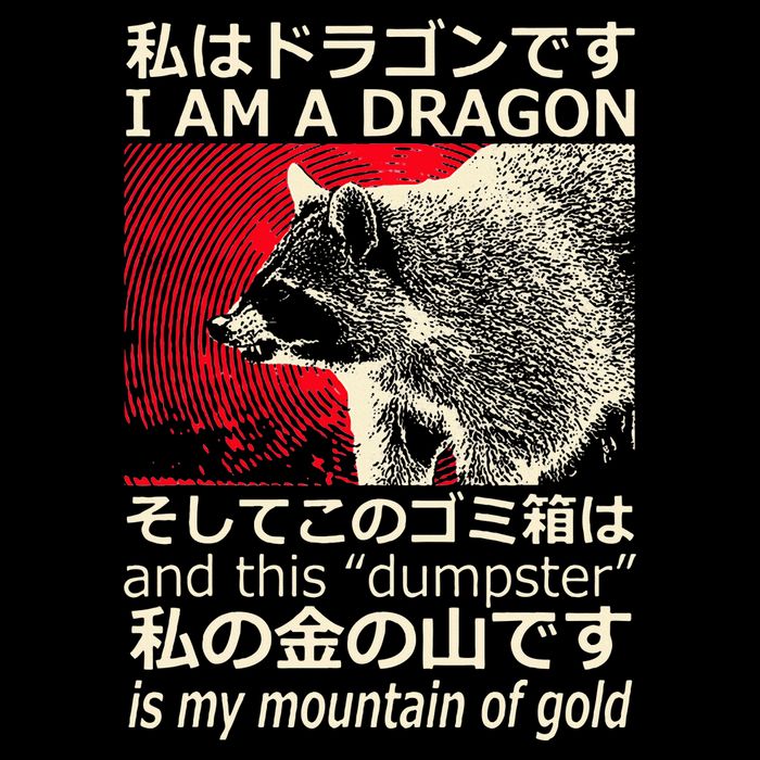 I Am A Dragon And This Dumpster Is My Mountain Drawstring Bag