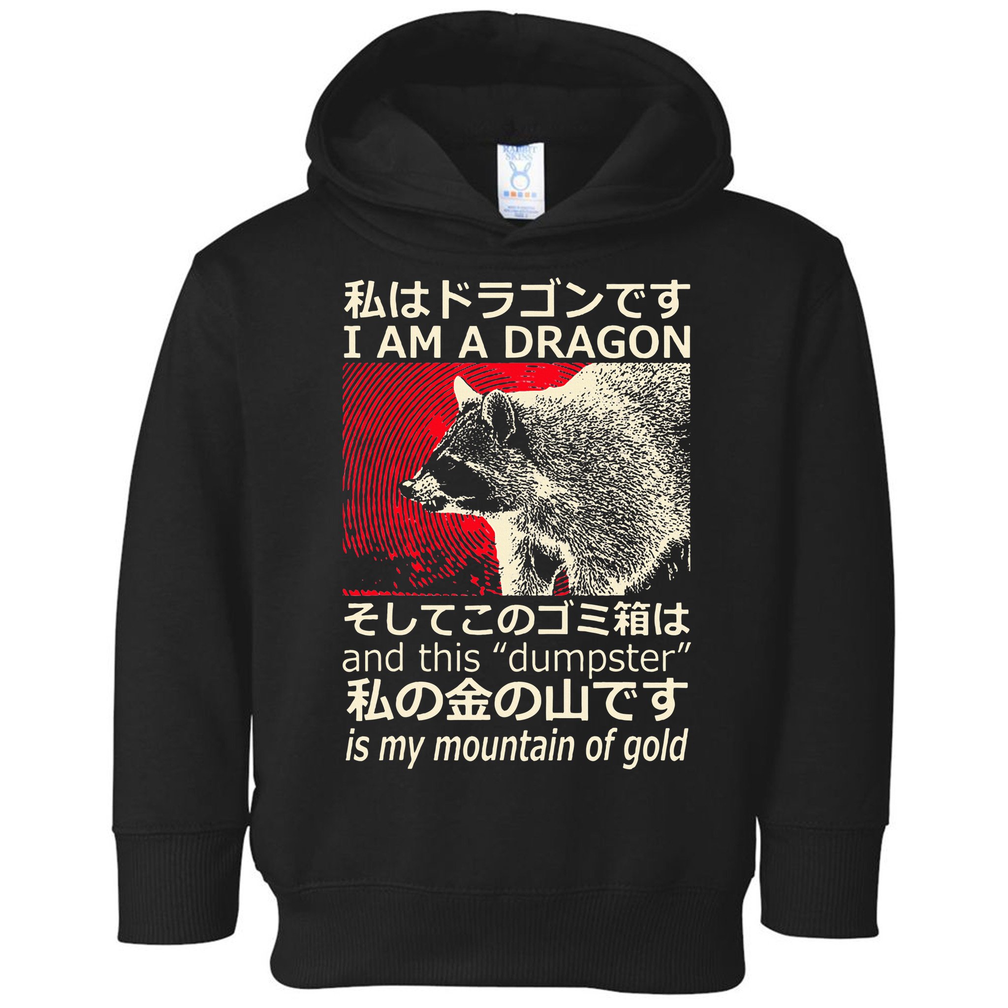 I Am A Dragon And This Dumpster Is My Mountain Toddler Hoodie