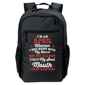 Im An April Wo Queen Born In April Daily Commute Backpack