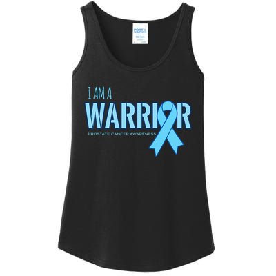 I Am A Warrior Prostate Cancer Awareness Ladies Essential Tank