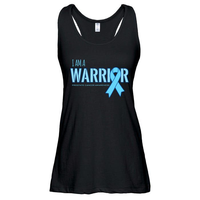 I Am A Warrior Prostate Cancer Awareness Ladies Essential Flowy Tank