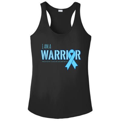 I Am A Warrior Prostate Cancer Awareness Ladies PosiCharge Competitor Racerback Tank