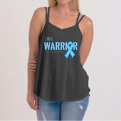 I Am A Warrior Prostate Cancer Awareness Women's Strappy Tank