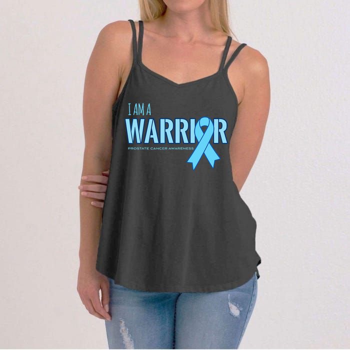 I Am A Warrior Prostate Cancer Awareness Women's Strappy Tank