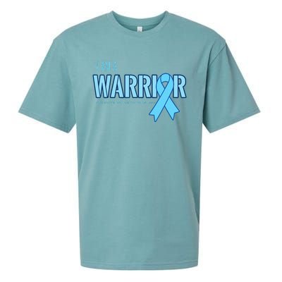 I Am A Warrior Prostate Cancer Awareness Sueded Cloud Jersey T-Shirt