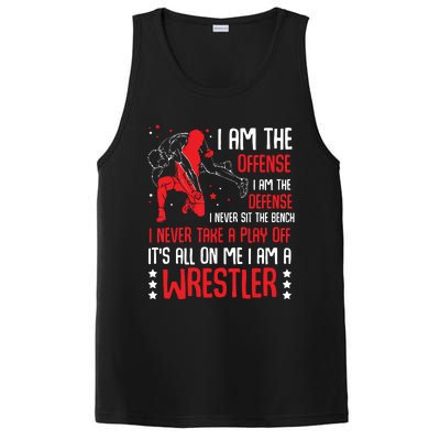 I Am A Wrestler Wrestling Wrestler Fight Coach Sports PosiCharge Competitor Tank