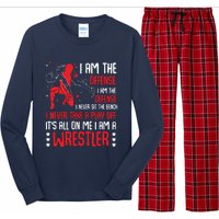 I Am A Wrestler Wrestling Wrestler Fight Coach Sports Long Sleeve Pajama Set