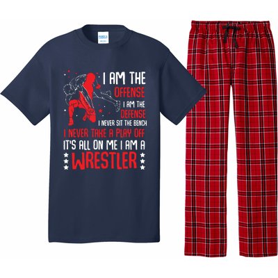 I Am A Wrestler Wrestling Wrestler Fight Coach Sports Pajama Set