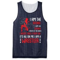 I Am A Wrestler Wrestling Wrestler Fight Coach Sports Mesh Reversible Basketball Jersey Tank