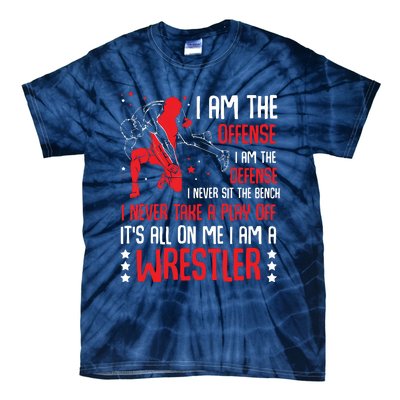 I Am A Wrestler Wrestling Wrestler Fight Coach Sports Tie-Dye T-Shirt