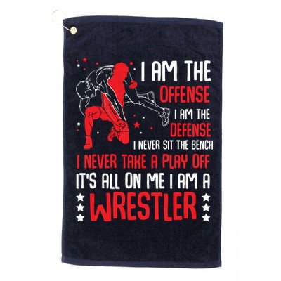 I Am A Wrestler Wrestling Wrestler Fight Coach Sports Golf Towel