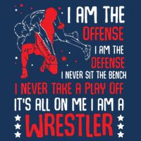I Am A Wrestler Wrestling Wrestler Fight Coach Sports Women's V-Neck T-Shirt