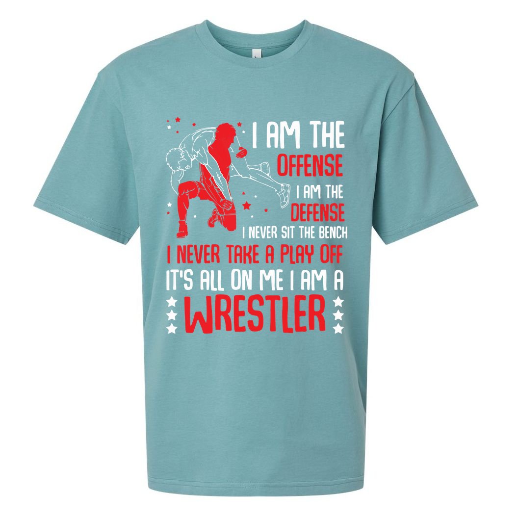 I Am A Wrestler Wrestling Wrestler Fight Coach Sports Sueded Cloud Jersey T-Shirt