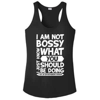 I Am An Entrepreneur Boss Ceo Small Business Owner Gift Ladies PosiCharge Competitor Racerback Tank