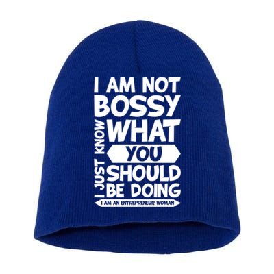 I Am An Entrepreneur Boss Ceo Small Business Owner Gift Short Acrylic Beanie