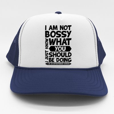 I Am An Entrepreneur Boss Ceo Small Business Owner Gift Trucker Hat